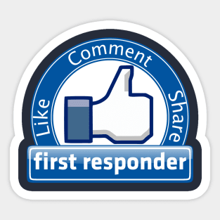 First Responder Friend Sticker